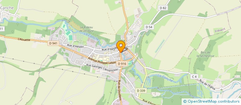 localisation de l'entreprise LA PARFAITE ENTENTE  FREVENT