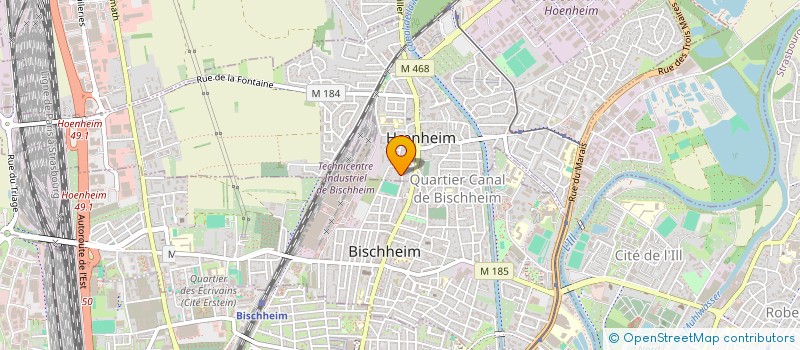 localisation de l'entreprise LA PARFUMERIE à HŒNHEIM
