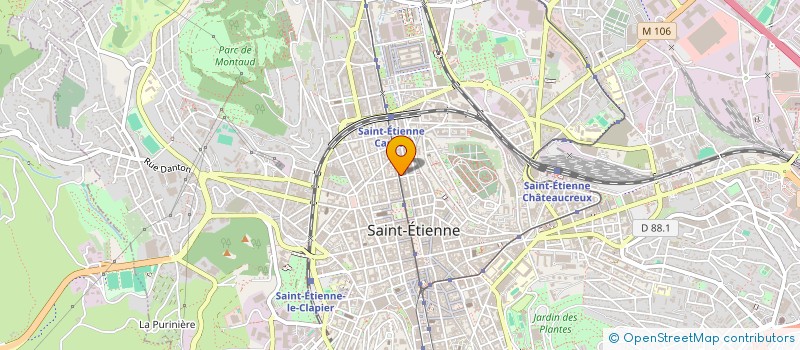localisation de l'entreprise LA PARISIENNE à SAINT-ETIENNE