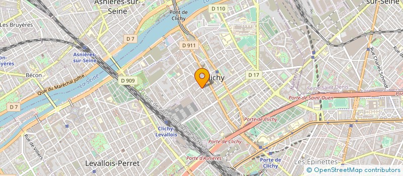 localisation de l'entreprise LA PARISIENNE à CLICHY