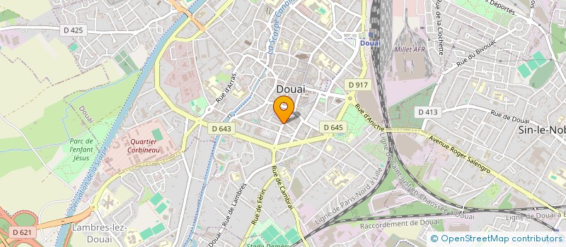 localisation de l'entreprise LA PARISIENNE à DOUAI