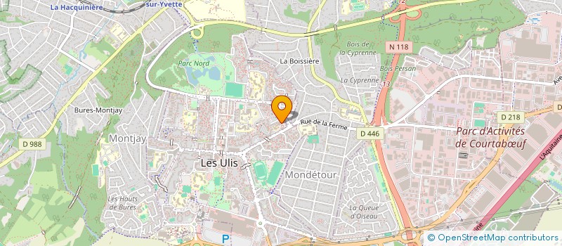 localisation de l'entreprise LA PARISIENNE à LES ULIS