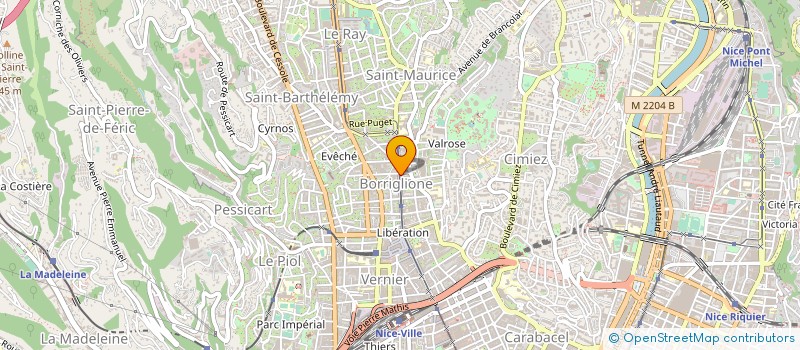 localisation de l'entreprise LA PARISIENNE à NICE