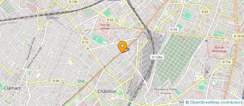 localisation de l'entreprise LA PARISIENNE à CHATILLON