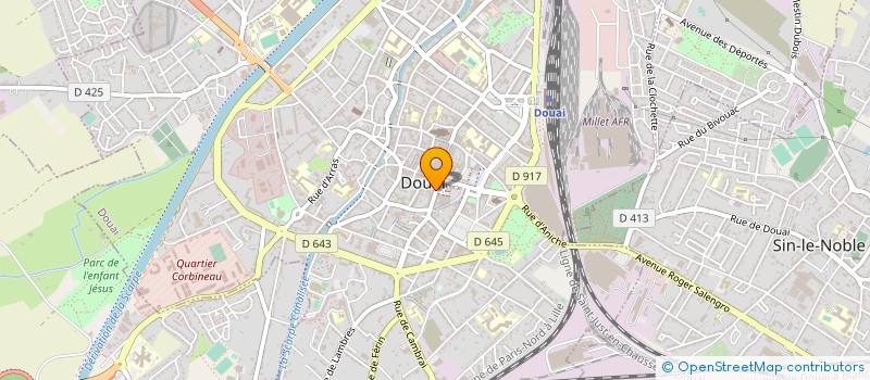 localisation de l'entreprise LA PARISIENNE à DOUAI