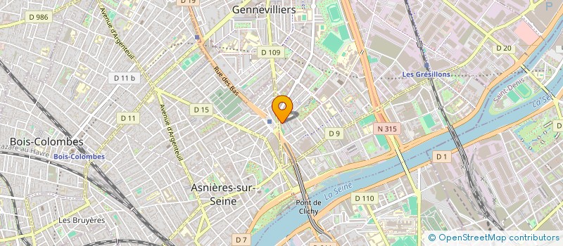 localisation de l'entreprise LA PARISIENNE  GENNEVILLIERS