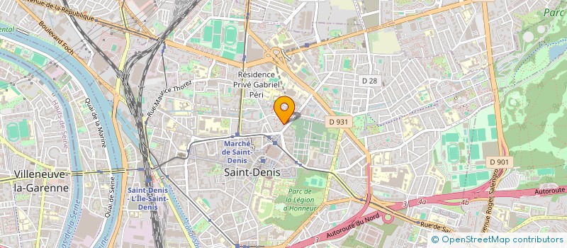 localisation de l'entreprise LA PARISIENNE  SAINT-DENIS