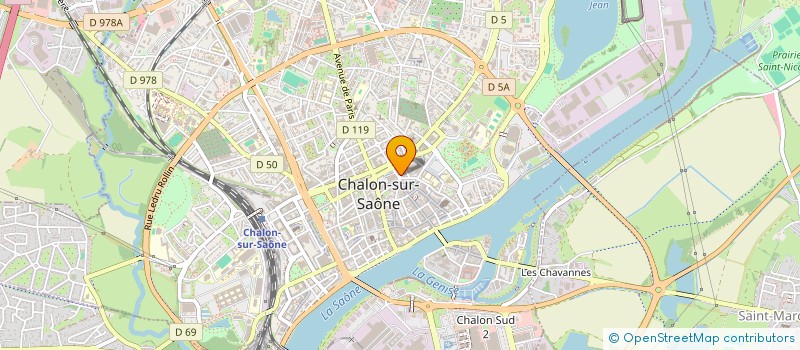localisation de l'entreprise LA PARISIENNE CAZALAS à CHALON-SUR-SAONE