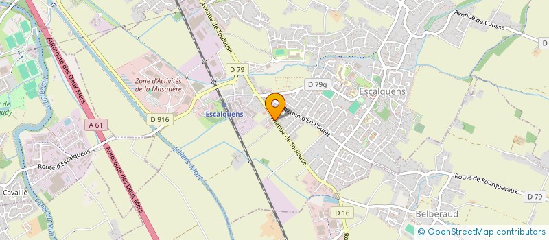 localisation de l'entreprise LA PARISIENNE COIFFURE  ESCALQUENS