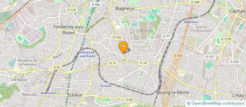 localisation de l'entreprise LA PARISIENNE DE L'HABITAT à FONTENAY-AUX-ROSES