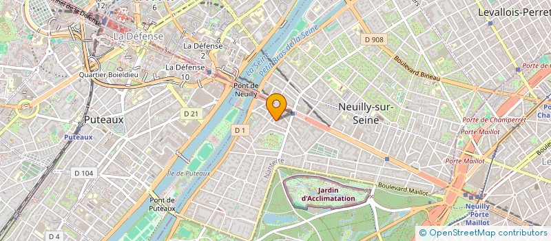 localisation de l'entreprise LA PARISIENNE DE PARFUMS à NEUILLY-SUR-SEINE