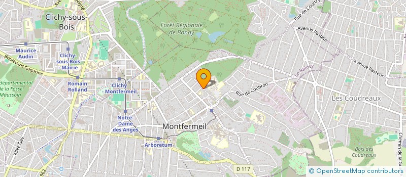localisation de l'entreprise LA PARISIENNE DE RENOVATION à MONTFERMEIL