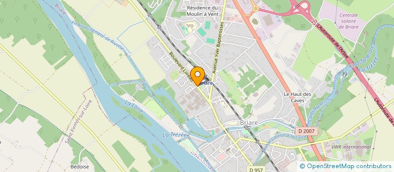 localisation de l'entreprise LA PARISIENNE LOUNGE  BRIARE