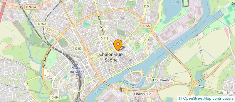 localisation de l'entreprise LA PARISIENNE MHELHELI  CHALON-SUR-SAONE