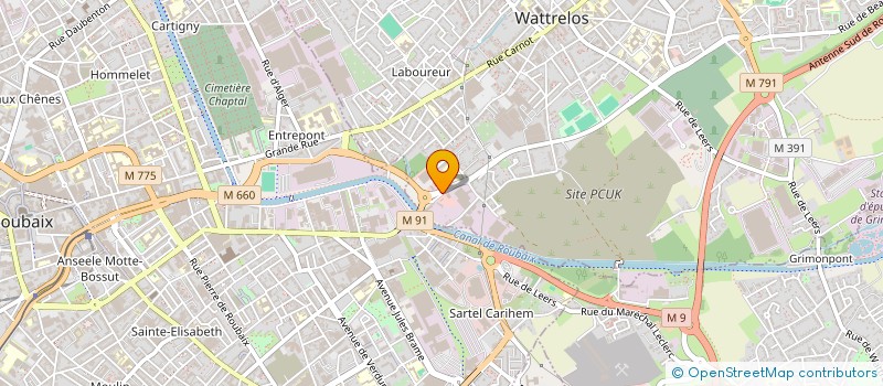 localisation de l'entreprise LA PARISIENNE WATTRELOS  WATTRELOS