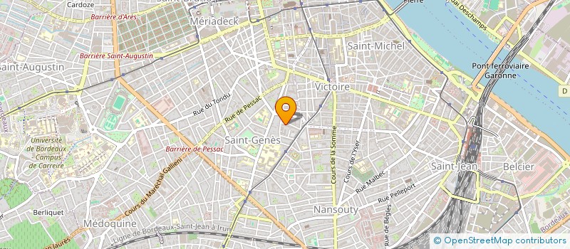 localisation de l'entreprise LA PARITE EST DANS LE PRE à BORDEAUX