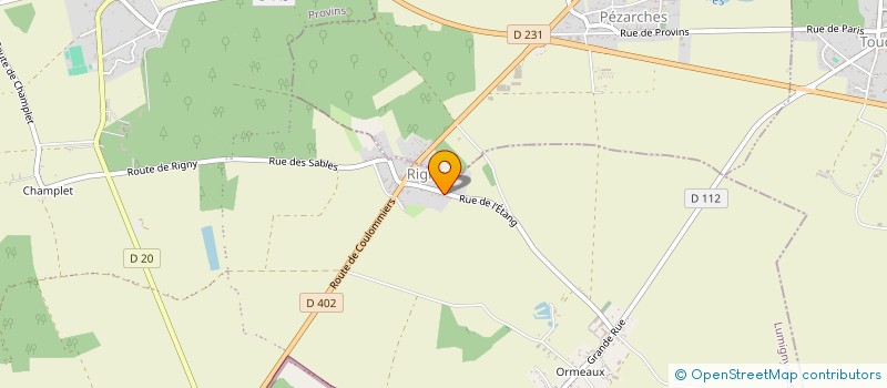localisation de l'entreprise LA PARMENTIERE à LUMIGNY-NESLES-ORMEAUX