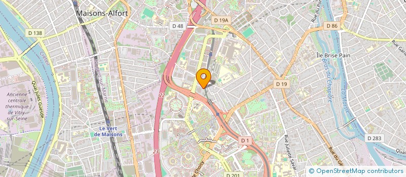 localisation de l'entreprise LA PARMENTIERE DU VAL DE MARNE à CRETEIL