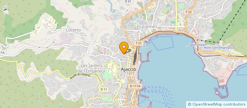 localisation de l'entreprise LA PARMIGIANA DELLA MADONNA  AJACCIO