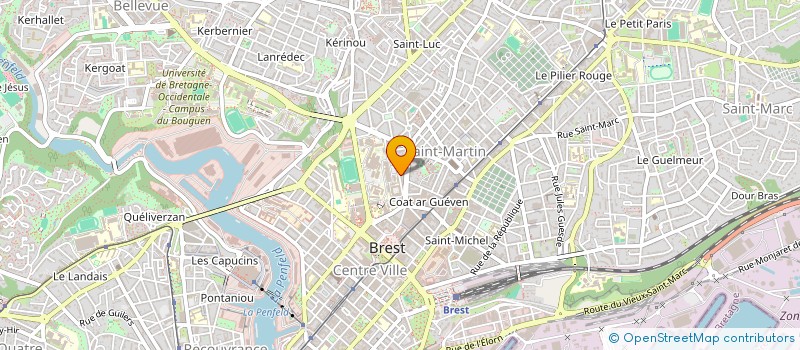 localisation de l'entreprise LA PAROLE AU TRAVAIL à BREST