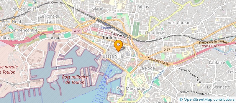 localisation de l'entreprise LA PAROLE ET LE GESTE 83  TOULON