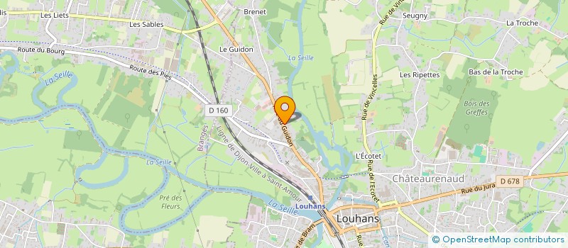 localisation de l'entreprise LA PARQUETERIE LOUHANNAISE à LOUHANS