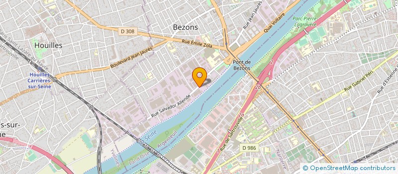 localisation de l'entreprise LA PARQUETERIE NOUVELLE OUEST à BEZONS
