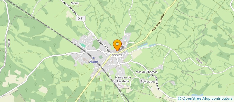 localisation de l'entreprise LA PARRINE HAUTE  ASSIER