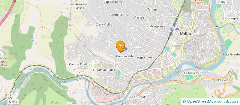 localisation de l'entreprise LA PARRO PETITE  MILLAU