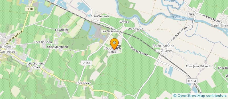 localisation de l'entreprise LA PART AUX GROLES à GRAVES-SAINT-AMANT