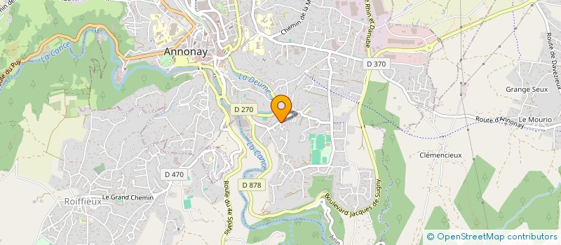localisation de l'entreprise LA PART DE L ANGE à ANNONAY