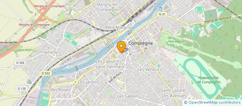 localisation de l'entreprise LA PART DES ANGES  COMPIEGNE