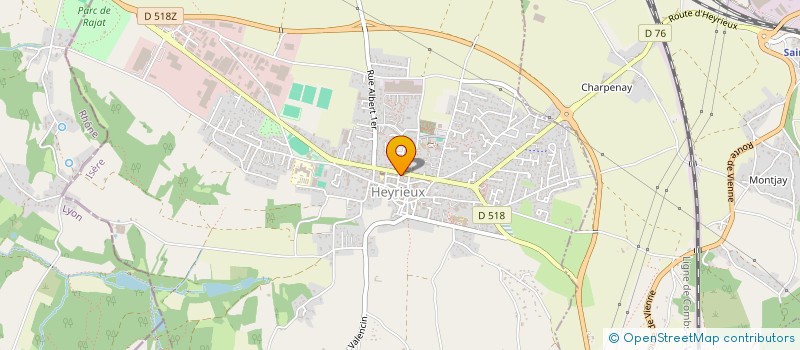 localisation de l'entreprise LA PART DES ANGES  HEYRIEUX