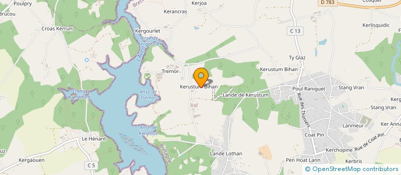 localisation de l'entreprise LA PART DES ANGES  RIEC-SUR-BELON