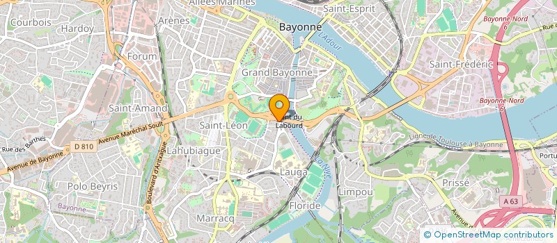 localisation de l'entreprise LA PART DES ANGES à BAYONNE