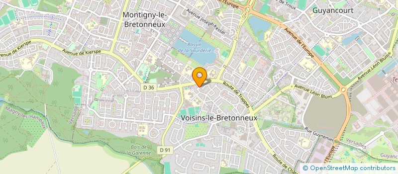 localisation de l'entreprise LA PART DES ANGES  VOISINS-LE-BRETONNEUX