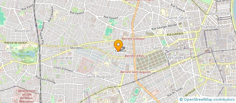 localisation de l'entreprise LA PART DES ANGES à BORDEAUX