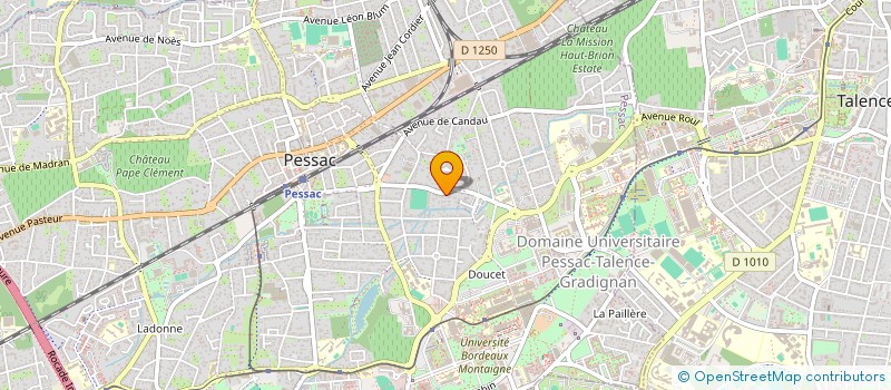 localisation de l'entreprise LA PART DES ANGES à PESSAC
