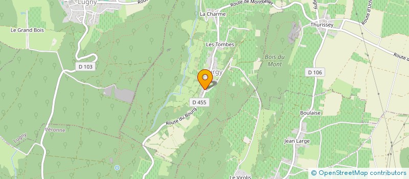 localisation de l'entreprise LA PART DES ANGES  BURGY