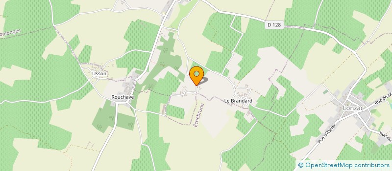 localisation de l'entreprise LA PART DES CHENES  COULONGES