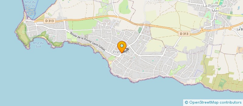 localisation de l'entreprise LA'PART'Y  PREFAILLES