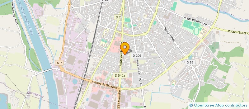 localisation de l'entreprise LA PARTICIPATION IMMOBILIERE à MONTELIMAR
