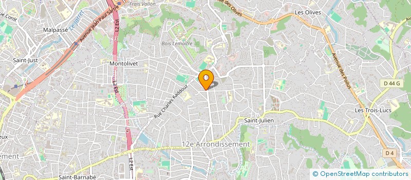 localisation de l'entreprise LA PARTIE DE BEAUMONT  MARSEILLE