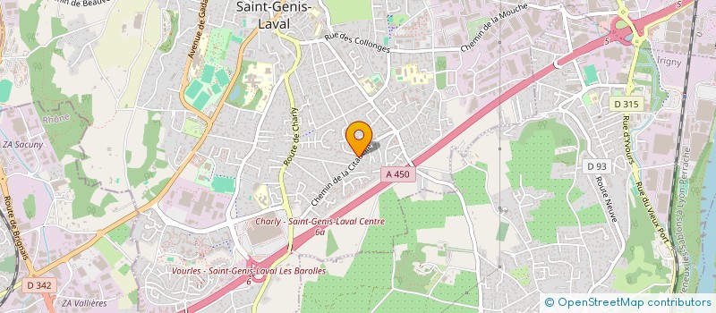 localisation de l'entreprise LA PARTIE SANTE  SAINT-GENIS-LAVAL