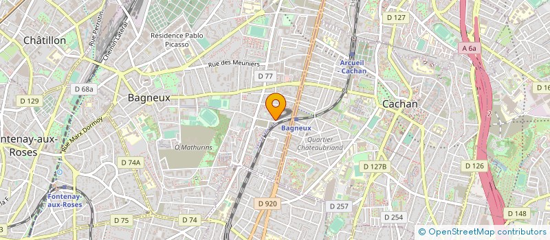 localisation de l'entreprise LA PARURERIE FRANCE à BAGNEUX