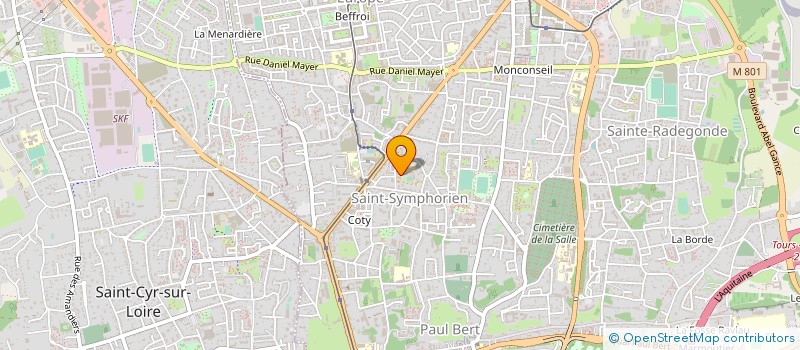 localisation de l'entreprise LA PASSAGERE  TOURS