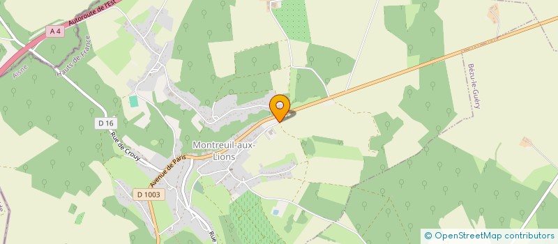 localisation de l'entreprise LA PASSEMENTERIE  MONTREUIL-AUX-LIONS