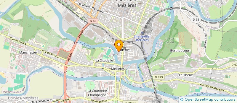 localisation de l'entreprise LA PASSERELLE à CHARLEVILLE-MEZIERES
