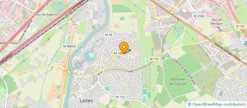 localisation de l'entreprise LA PASSERELLE à LATTES