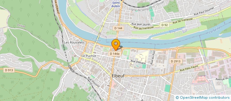 localisation de l'entreprise LA PASSERELLE  ELBEUF